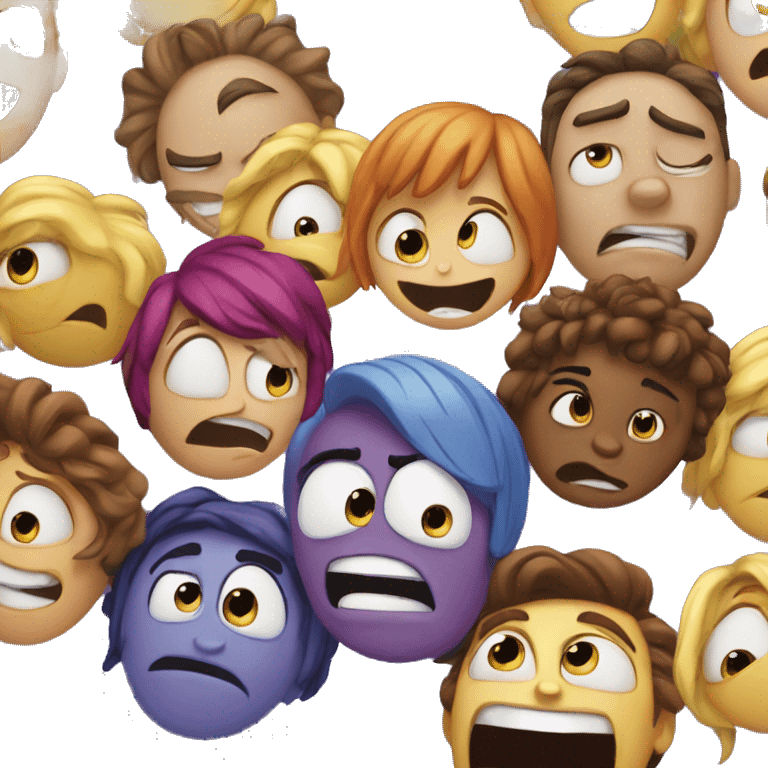 Embarrassment inside out emoji