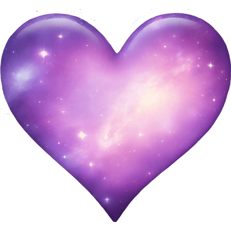 pastel purple galaxy heart emoji