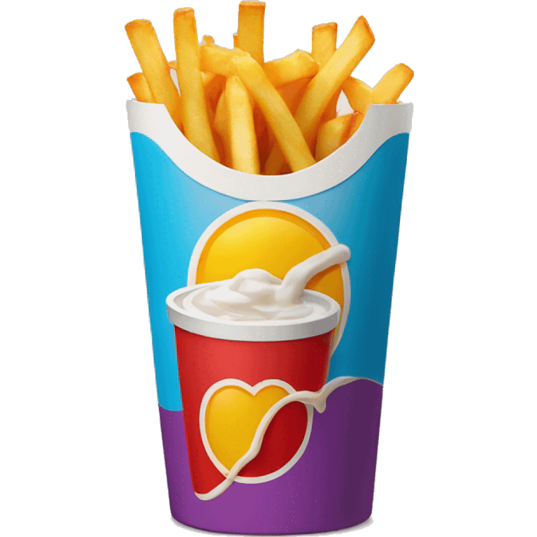 McDonald's  Fries and beverage emoji