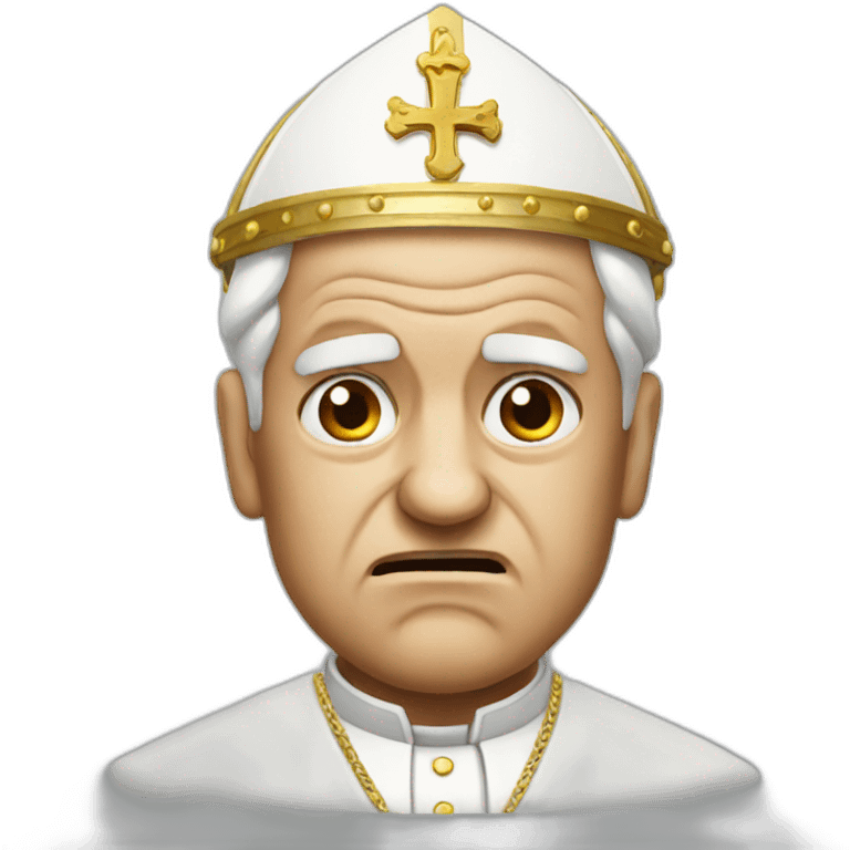 angry pope emoji