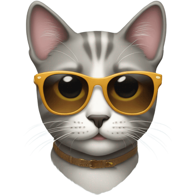 Cat with sunglasses emoji