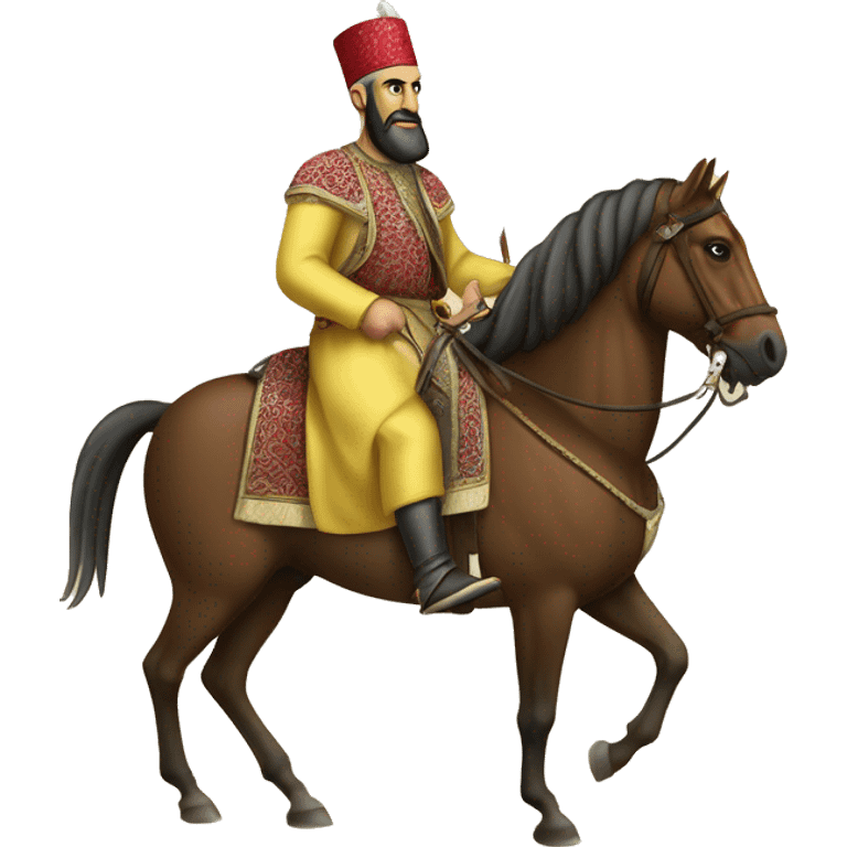 Sultan Süleyman on horseback emoji