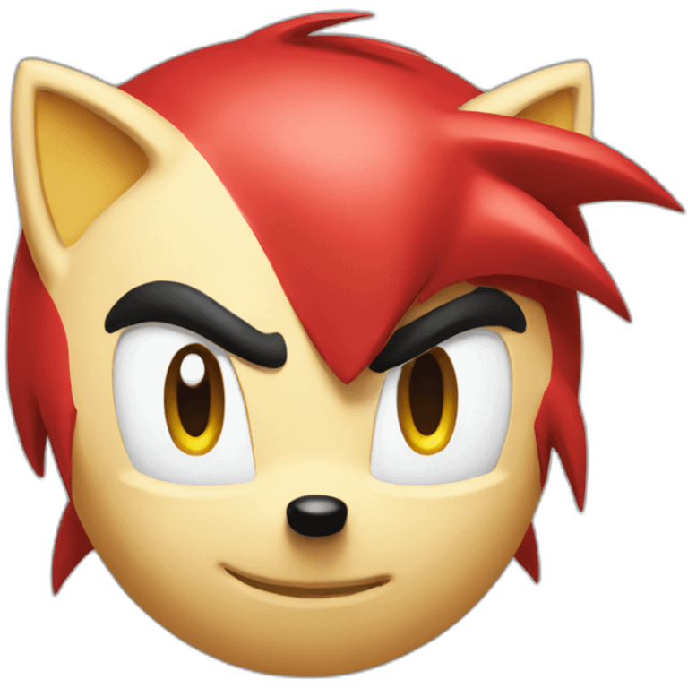 Sonic red emoji