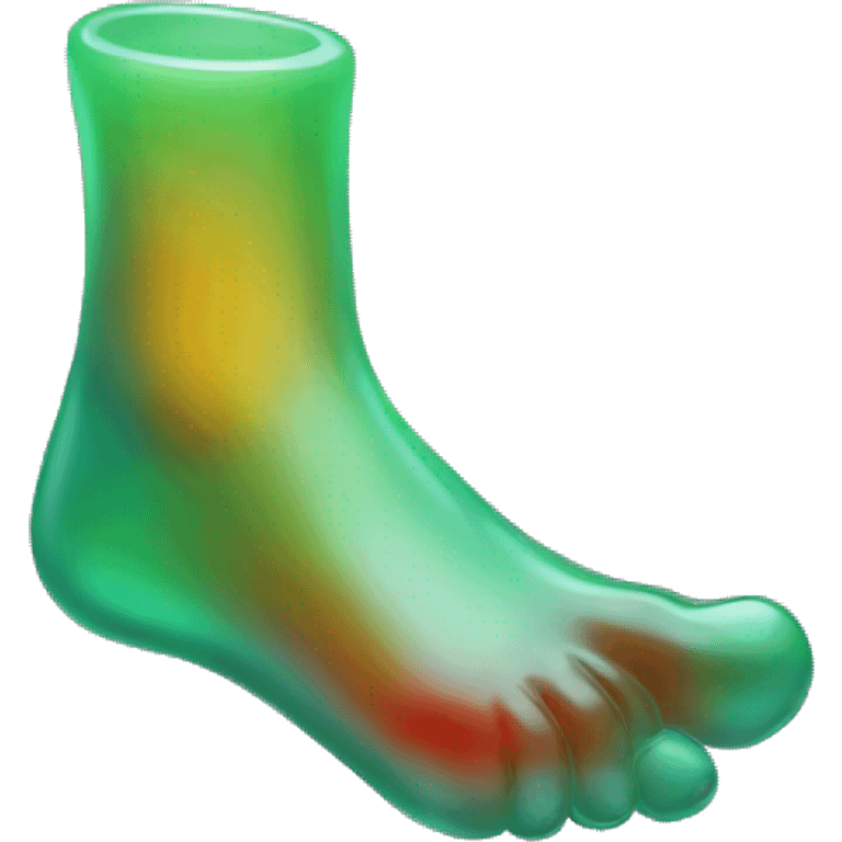 Gummy foot emoji