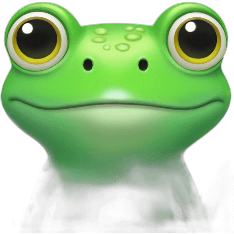 Green frog emoji