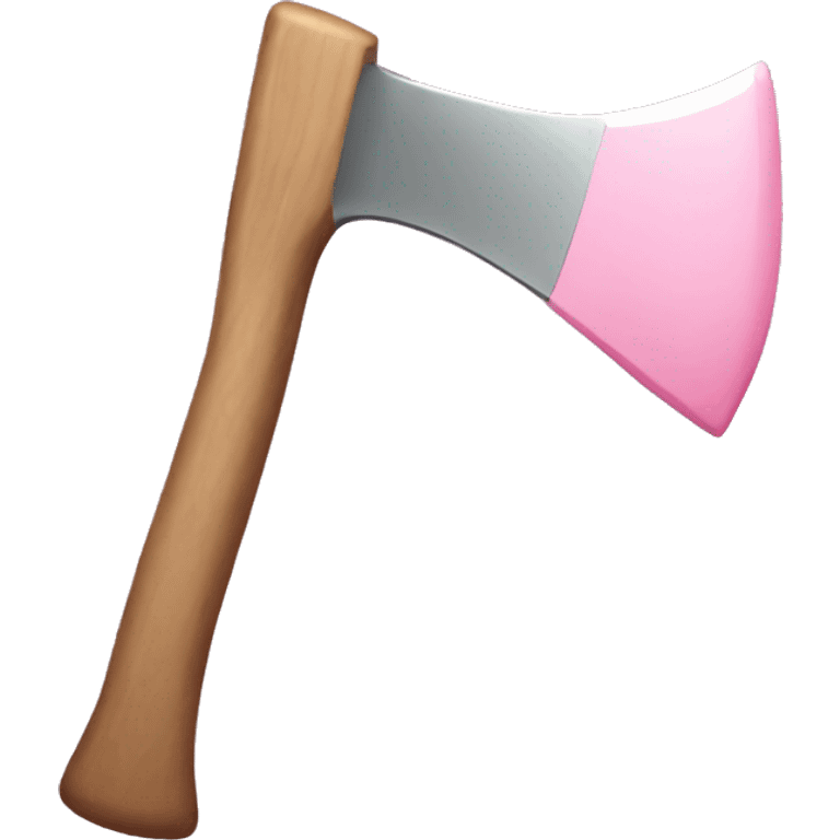 pastel pink axe emoji