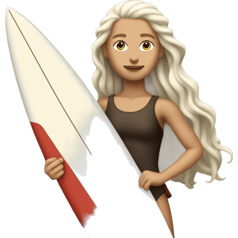 danaerys targaryen as a surfer emoji