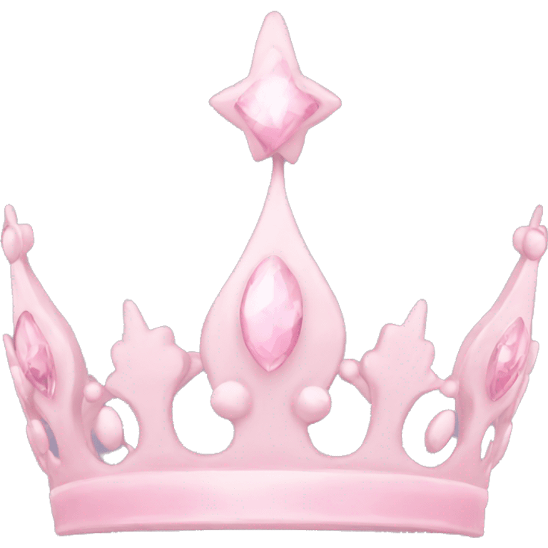 pale pink tiara emoji