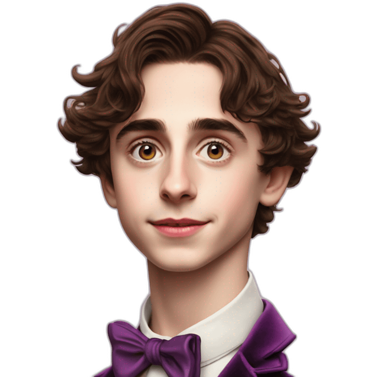 Timothée Chalamet as young Willy Wonka emoji