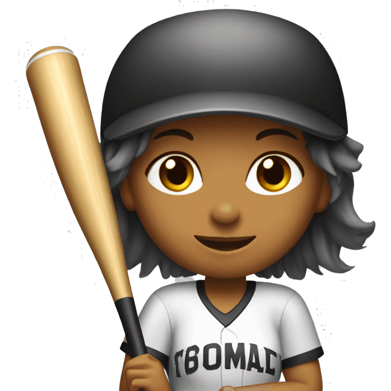 Softball girl emoji