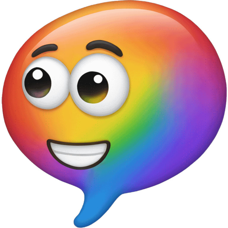 rainbow pop emoji