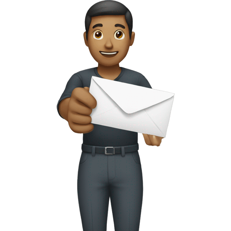 person holding envelope emoji