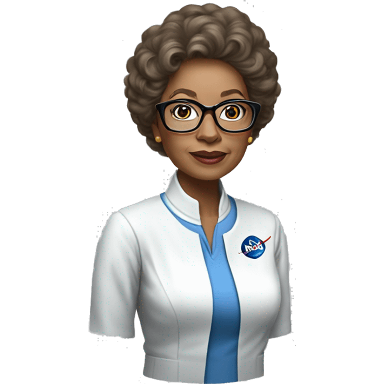 Annie Easley, NASA scientist uniform, glassesless emoji