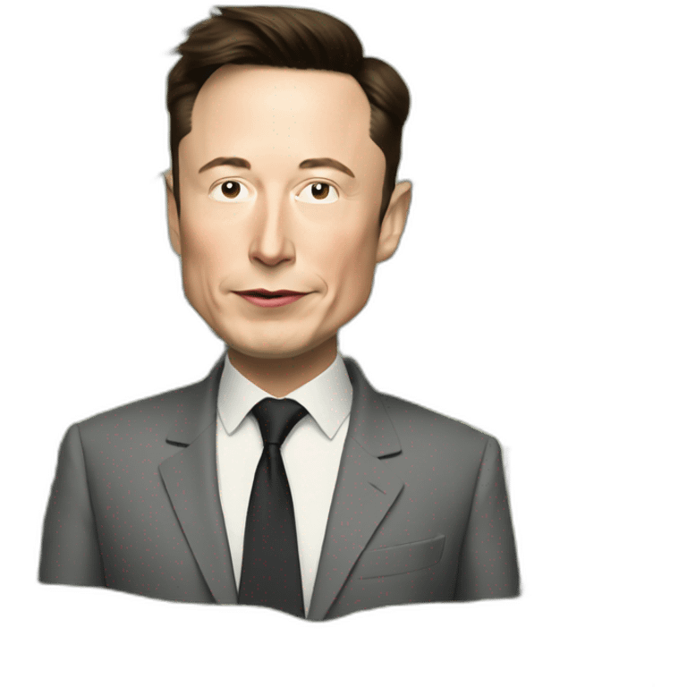 elon musk with tesla and money emoji