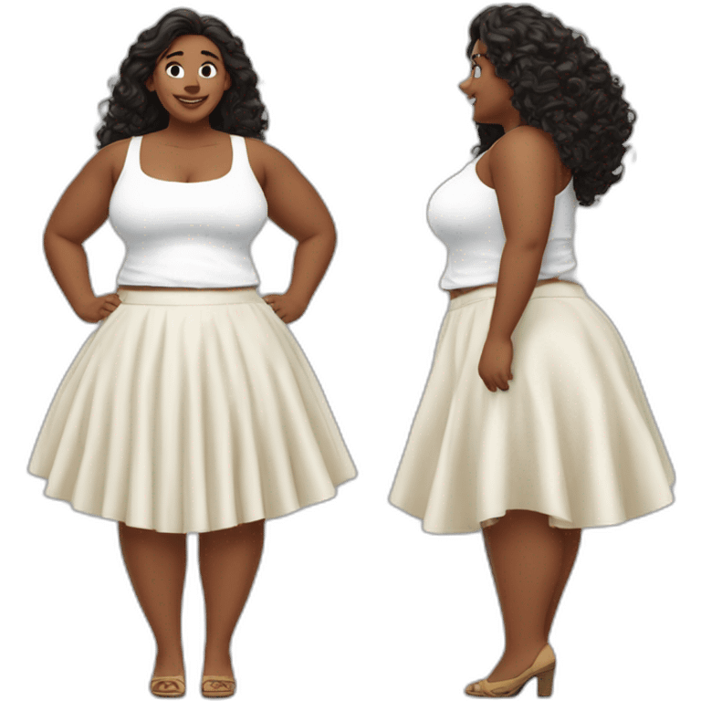 full-body-curvy-beauty-in-a-windy skirt white-knickers-both-sides emoji