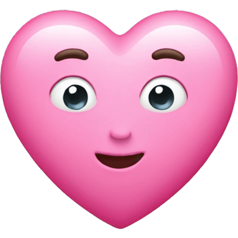 Mini pink heart emoji