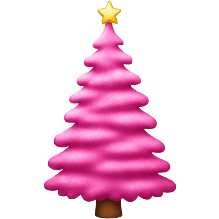 pink christmas tree  emoji