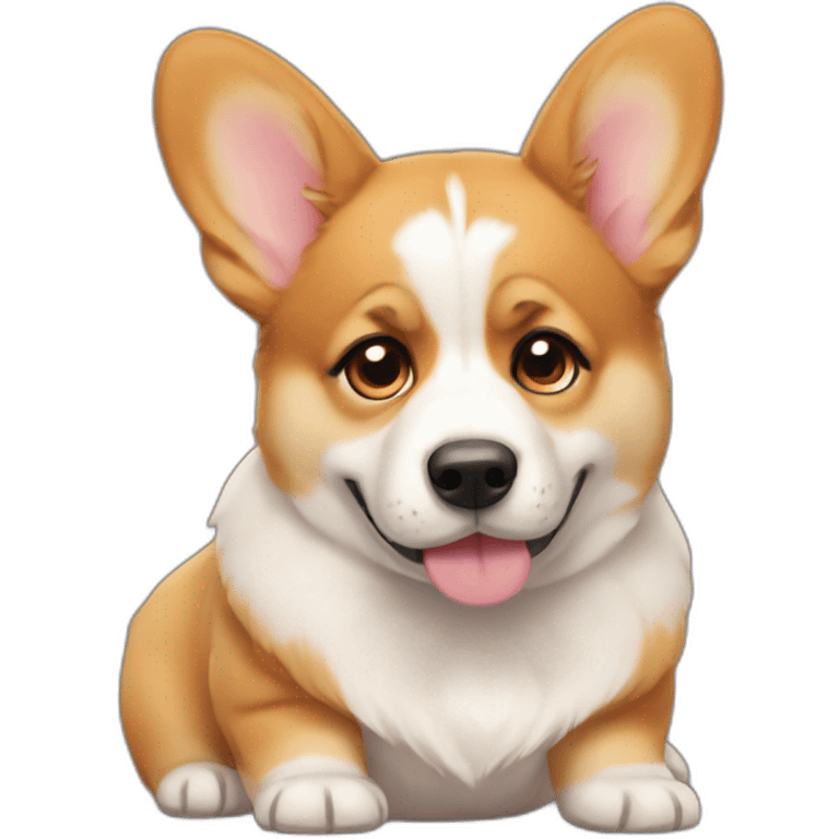 Corgi puppy sad emoji