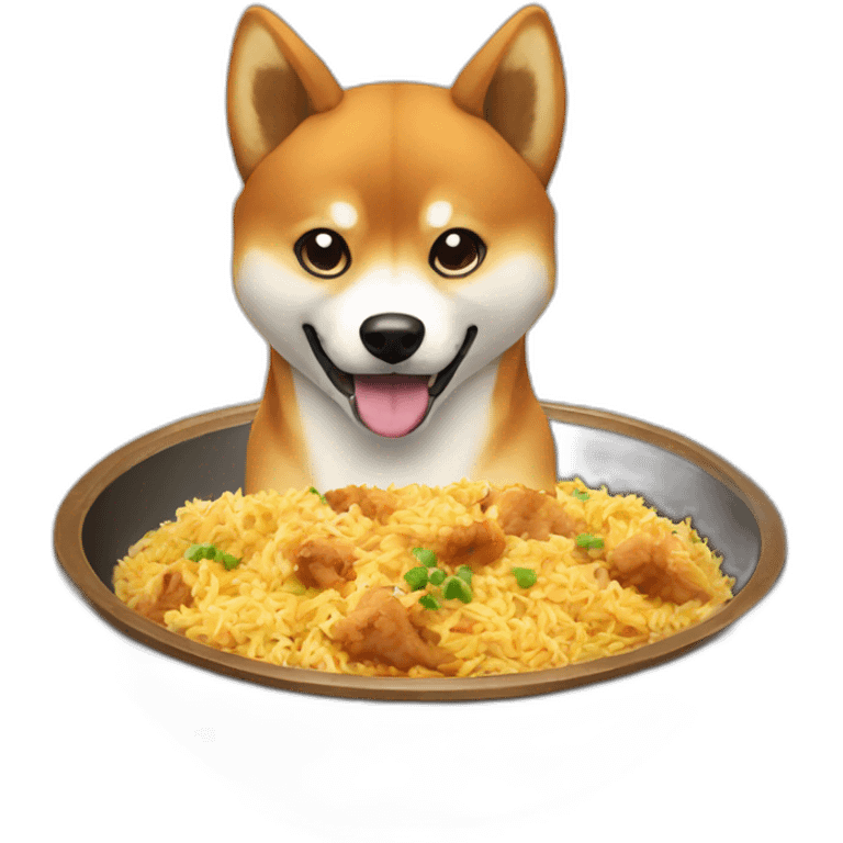 shibainu-eating-biriyani emoji