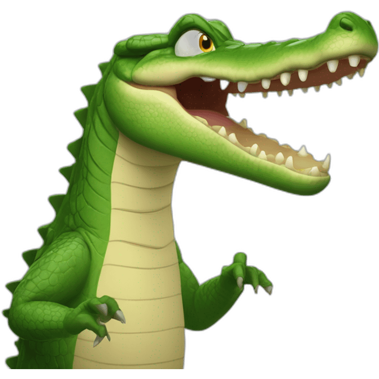 crocodile gesturing NO emoji