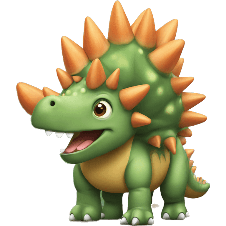 Cute stegosaurus  emoji