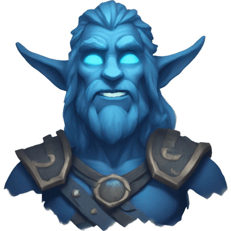 smug firbolg spectral giant blue emoji