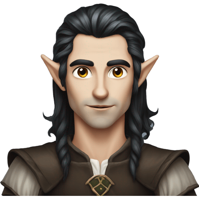 dark hair male elf fantasy emoji