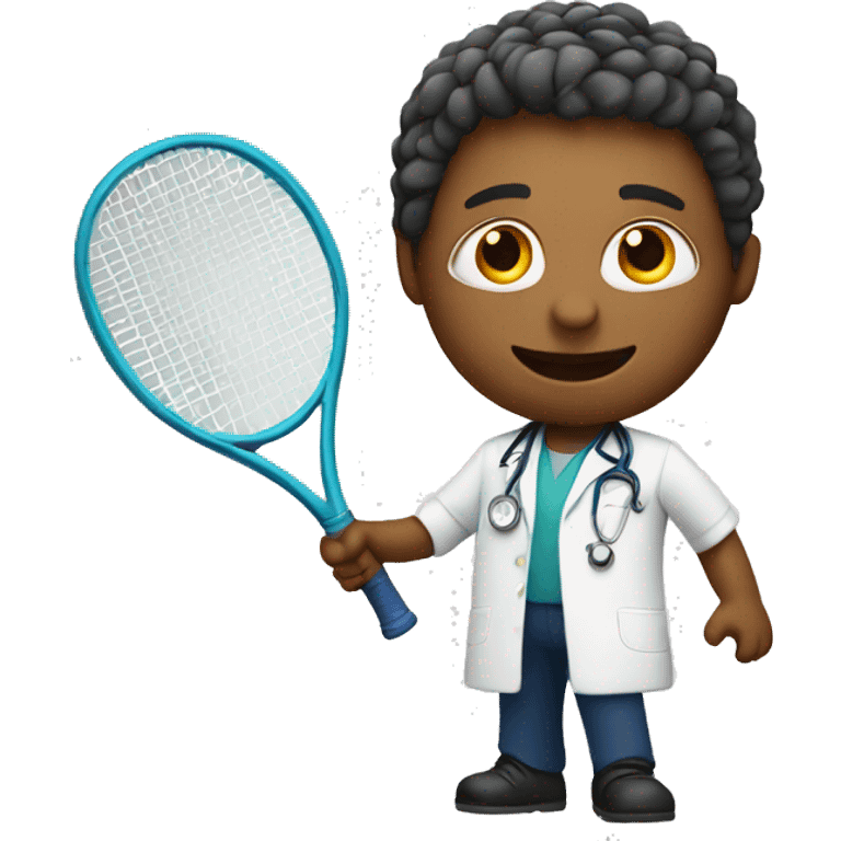 Doctor playing tennis emoji