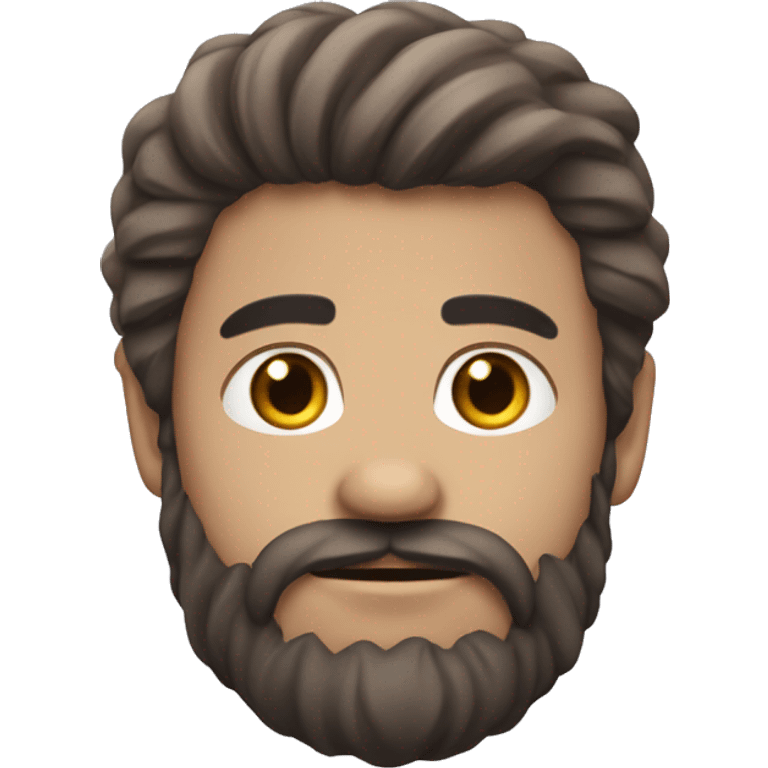 un chauve avec barbe maillto de foot emoji