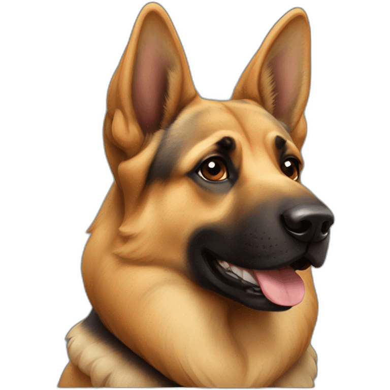 german sheperd and tortoise emoji