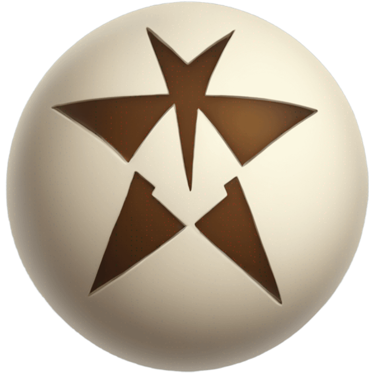 ball with a inverted star emoji