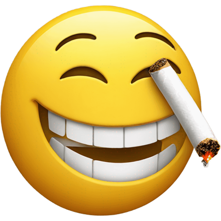 Smiley Face with cigarette  emoji