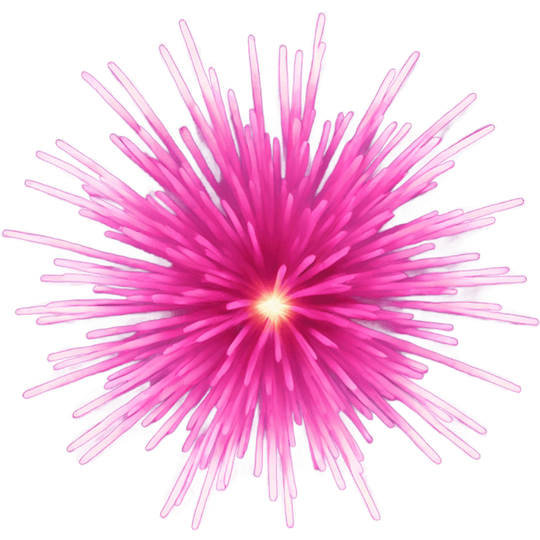 pink firework emoji