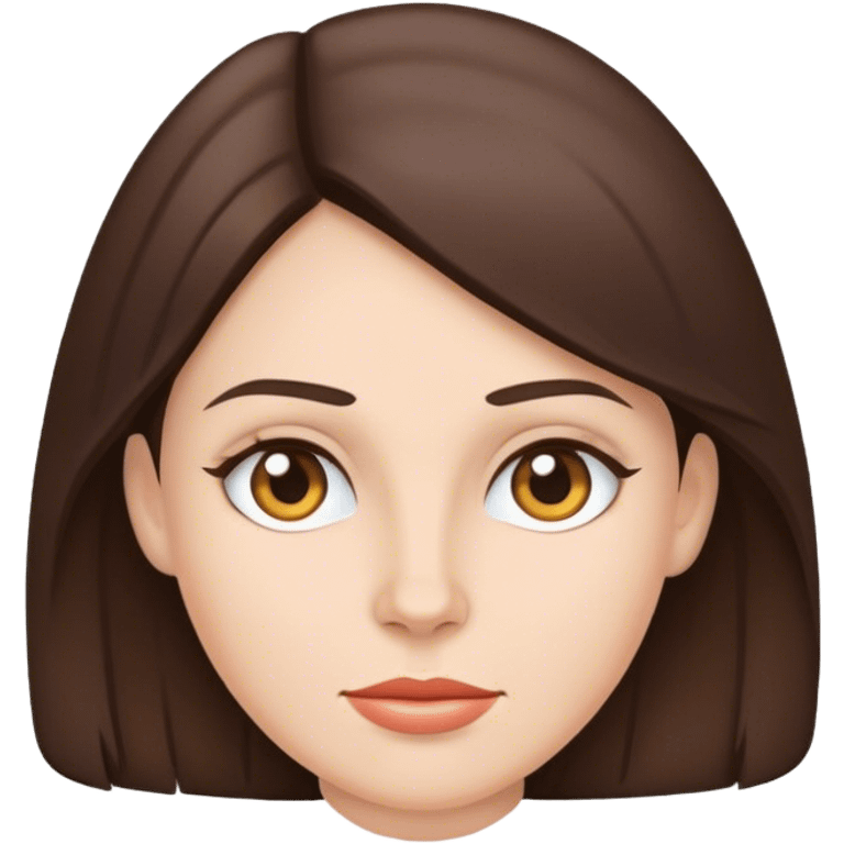 Airhead brunette woman emoji