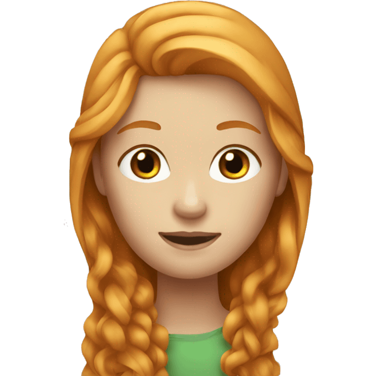 ginger and blonde girls long hair emoji