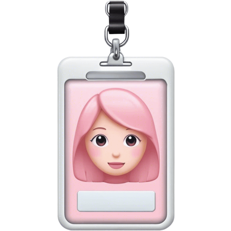 pastel pink ID BADGE emoji