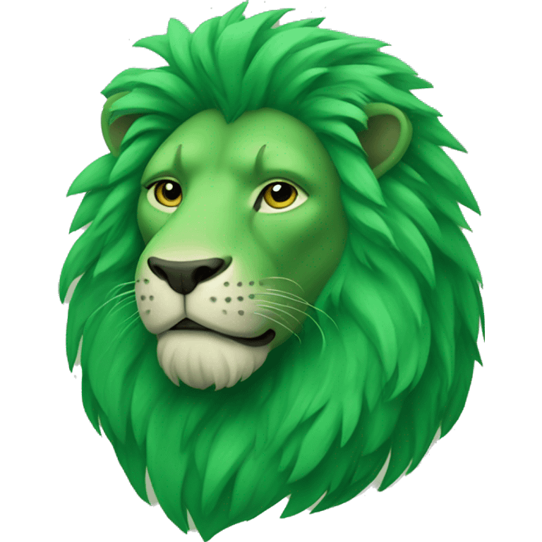 Green Lion emoji