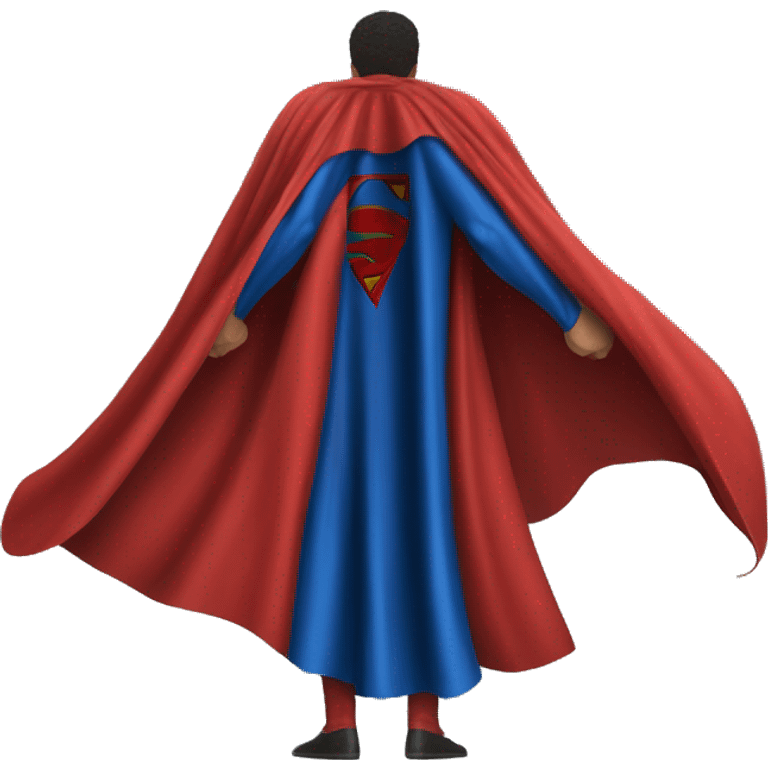 Superman cape alone from behind emoji