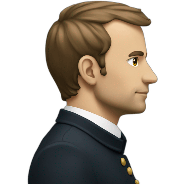 macron on one level in profile emoji