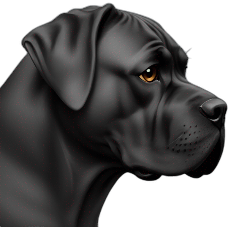 Cane Corso in profile emoji