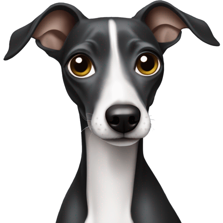 Black Italian greyhound emoji