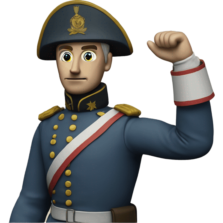 soldier in the Crimean War with a plaster cast on his arm emoji