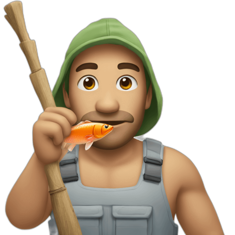 Une pêche sur un doigt emoji