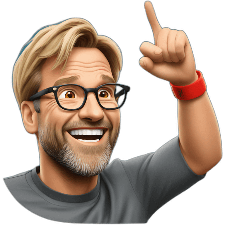 Jurgen Klopp celebrating emoji