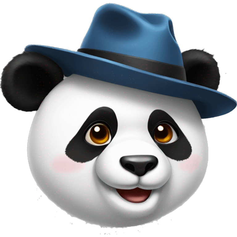 panda with a hat  emoji