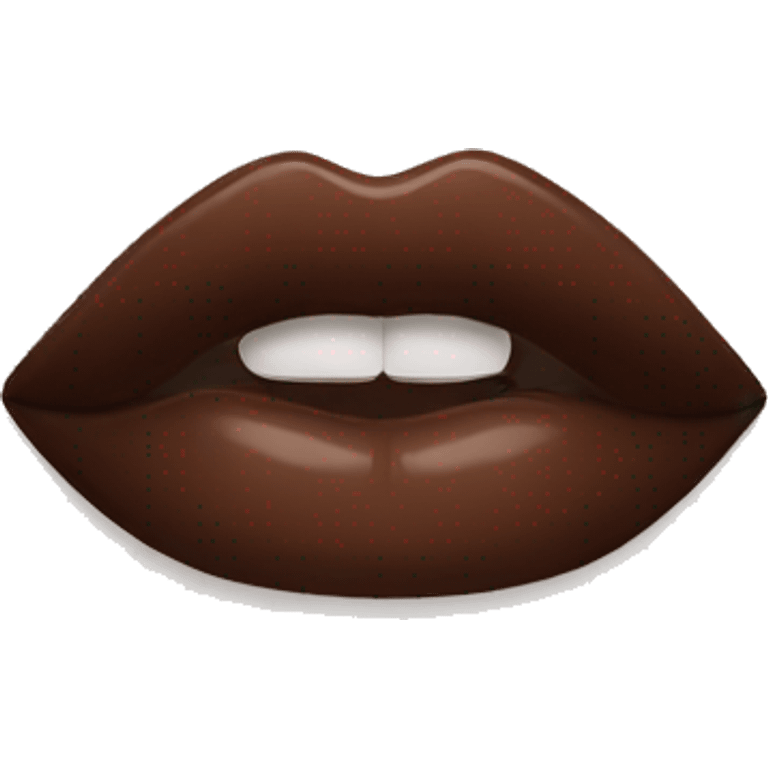 brown lip gloss  emoji