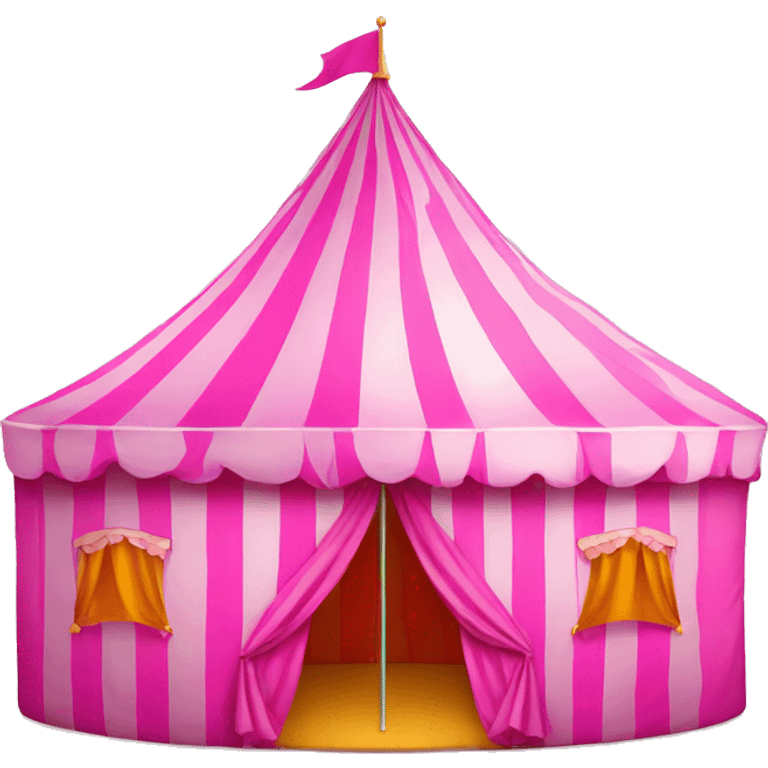 pink carnival tent emoji