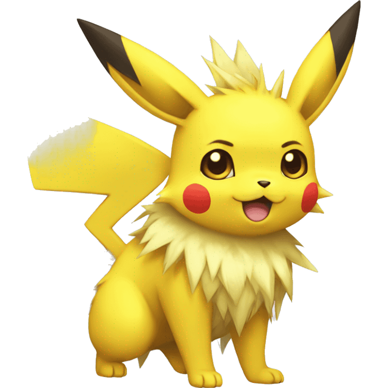 Pikachu-Jolteon full body emoji