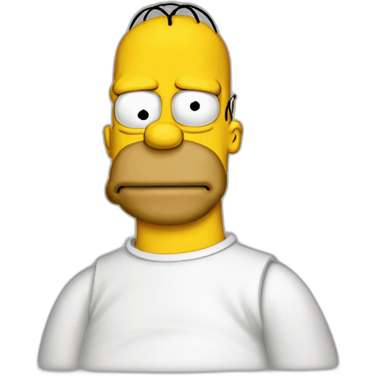 Homer simpson sans cheveux emoji