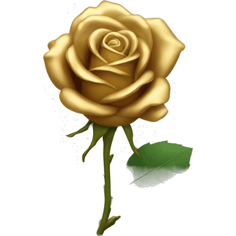 Gold rose emoji